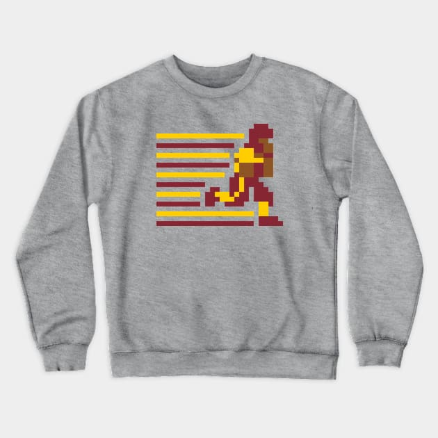 Tecmo Running Back - Washington Crewneck Sweatshirt by The Pixel League